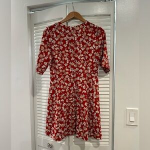 Printed floral dress